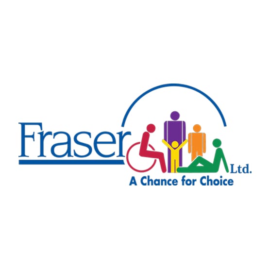 Fraser Ltd. logo with colourful figures and the line A Chance for Choice